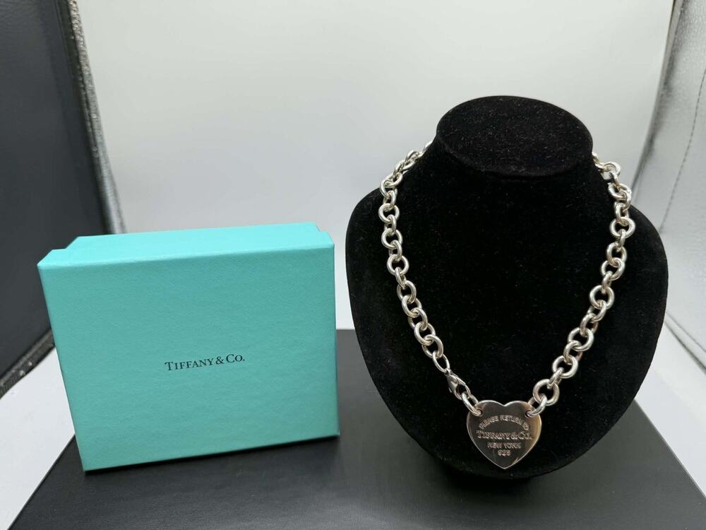 Tiffany & Co Return To Tiffany Heart Tag Necklace .925 15" SPB-TS 351215